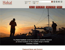 Tablet Screenshot of hakai.org